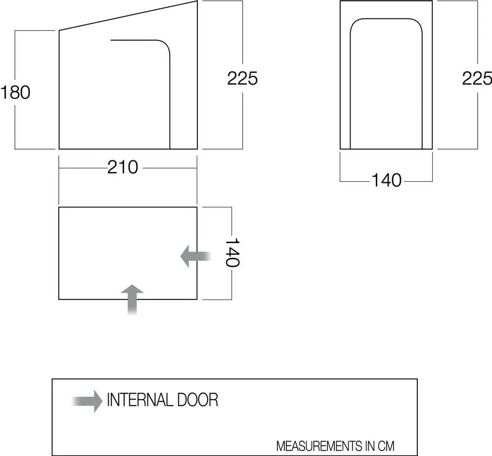 Vango Bedroom Inner Tent for Caravan Awnings - BR002