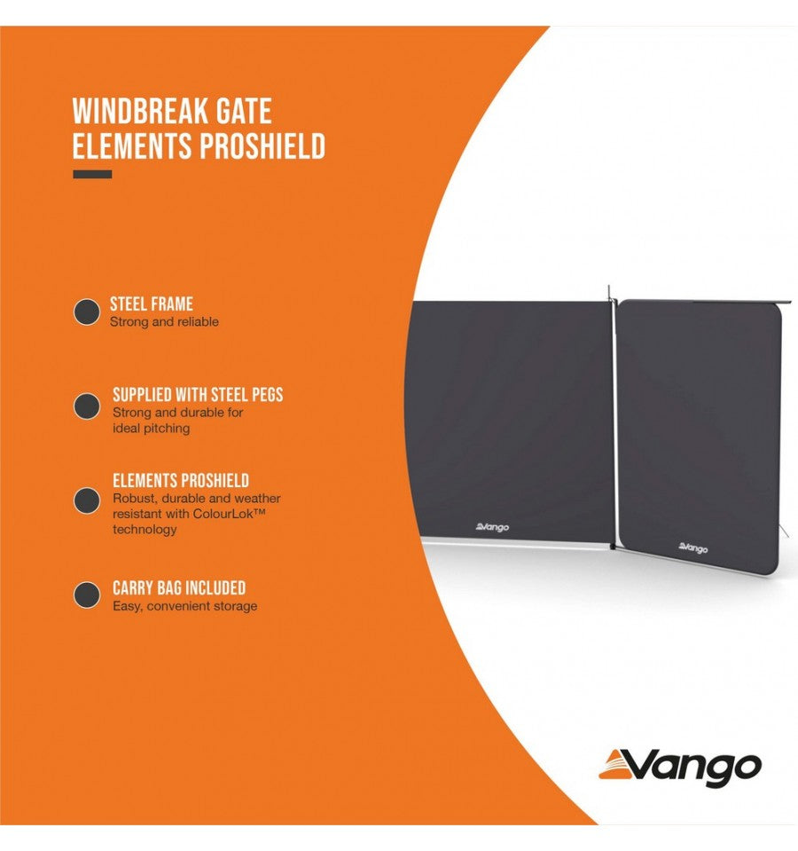 Vango Elements ProShield Poled Windbreak + FREE GATE