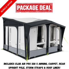 Dometic Club Air Pro 330 S Caravan Porch Awning (Package Deal)