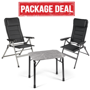 2 x Dometic Luxury Firenze Chairs and TPV 80 Table (Package Deal)