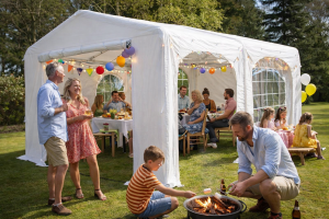 Inflatable Party Tent Gazebo 3×4 m – Commercial Outdoor Event Marquee with Pump & Carry Bag