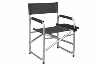 Isabella Directors Chair With Side Table Dark Grey
