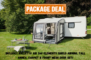 Vango Balletto Air 260 Elements Shield Inflatable Caravan porch Awning – Package Deal