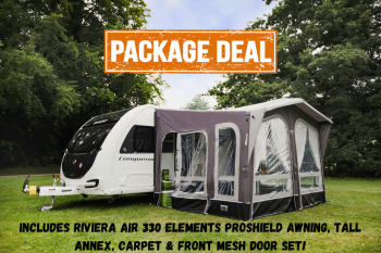 Vango Riviera 330 Air Elements ProShield Inflatable Caravan Awning – Package Deal