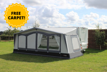 Camptech Atlantis DL Full Caravan Awning (Free Carpet)