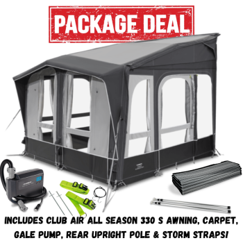 Dometic Club Air All Season 330 S Inflatable Caravan Porch Awning 2023