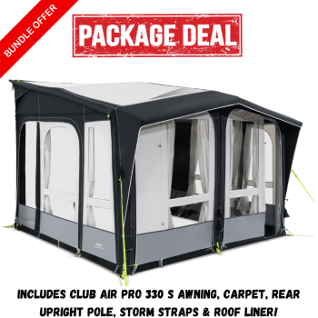 Dometic Club Air Pro 330 S Caravan Porch Awning (Package Deal)