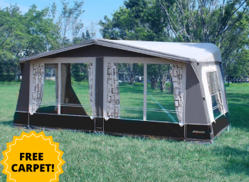 Camptech Kensington Inflatable Full Caravan Awning (Free Carpet)